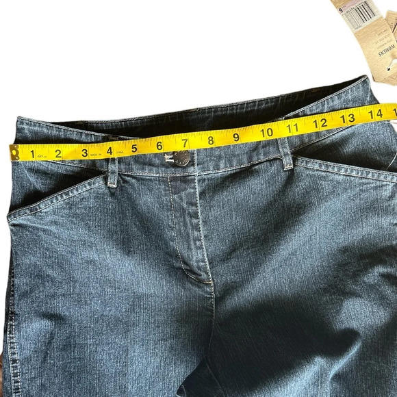 DKNY Y2K Low Rise Wide Leg Dark Wash Jeans Women’s Size 6 Vintage Retro Denim - Picture 6 of 6